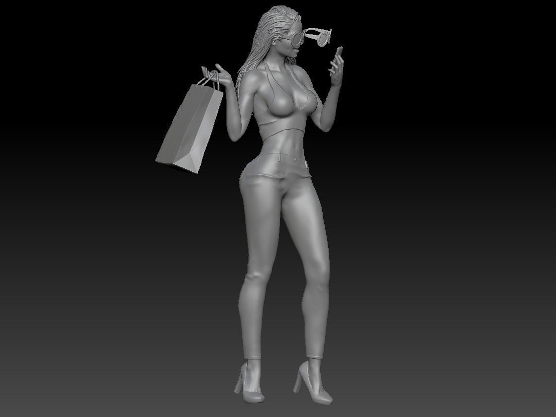 SHOPPING GIRL 2 3D print model_7