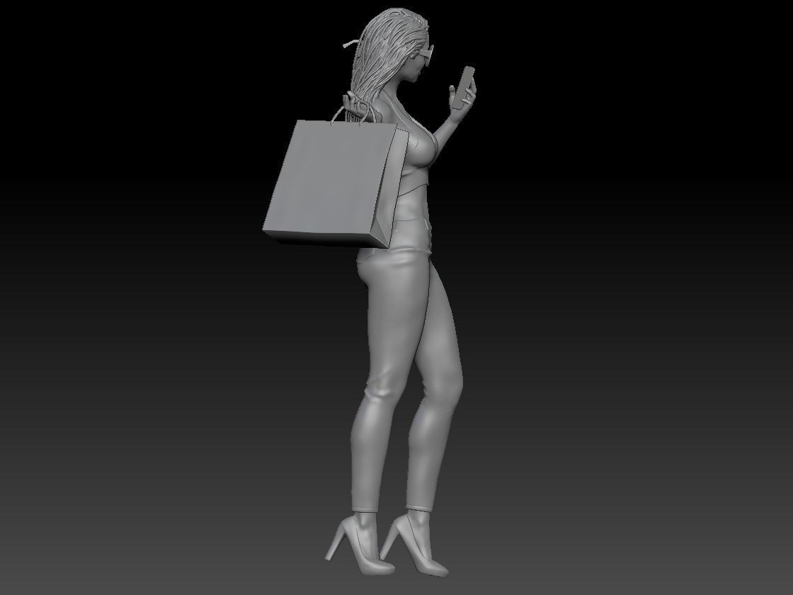 SHOPPING GIRL 2 3D print model_6
