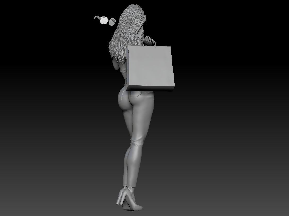 SHOPPING GIRL 2 3D print model_5