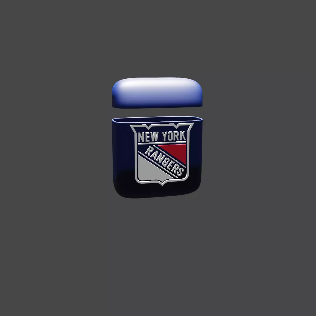 New York Rangers AirPods Case Cover 3D print model_0