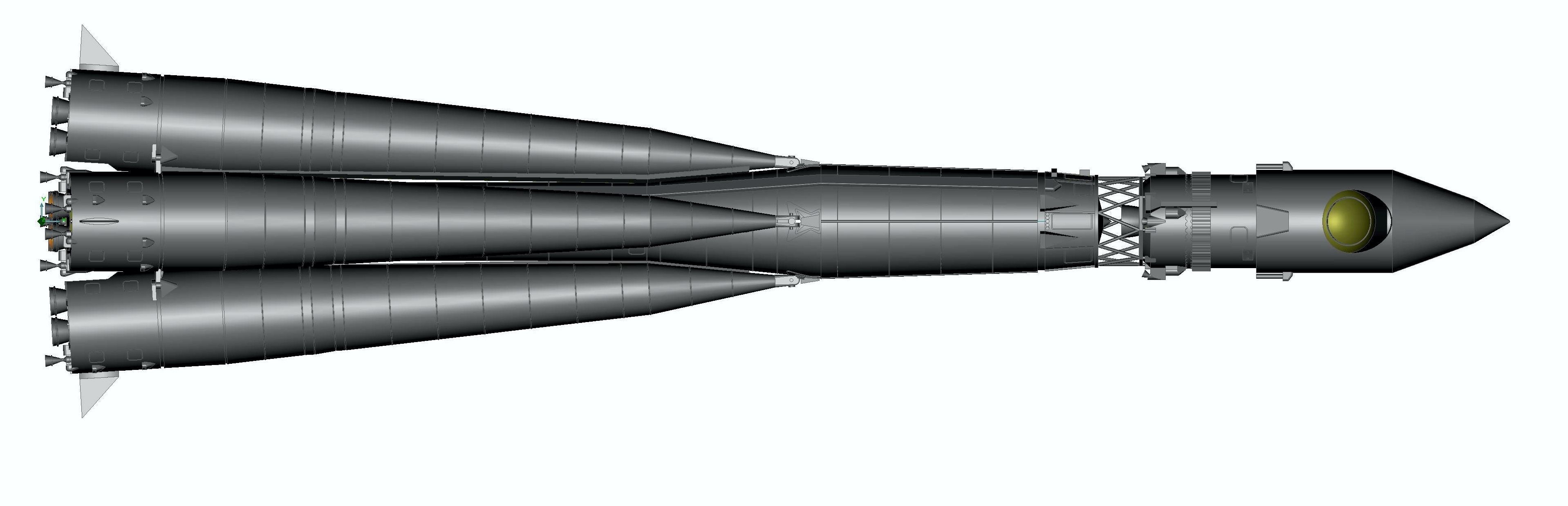 Space rocket R7 VOSTOK 3D print model_2