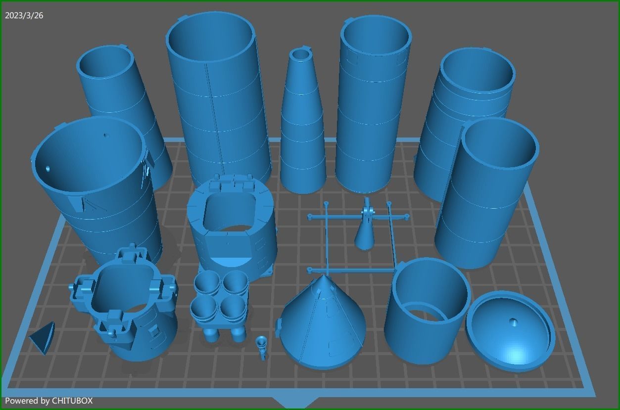 Space rocket R7 VOSTOK 3D print model_6