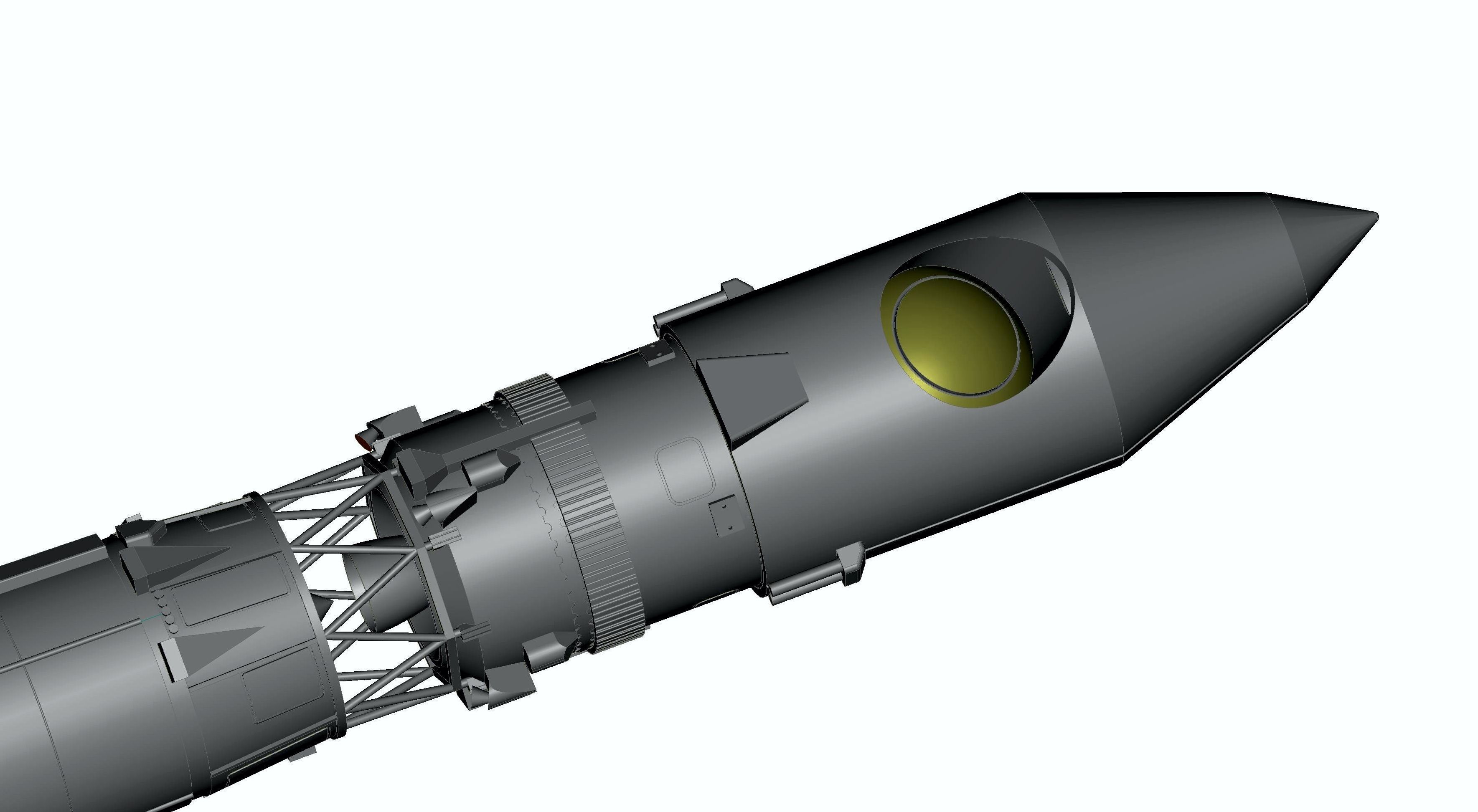 Space rocket R7 VOSTOK 3D print model_3