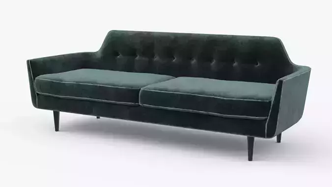 3D Copenhagen Sofa Velvet model