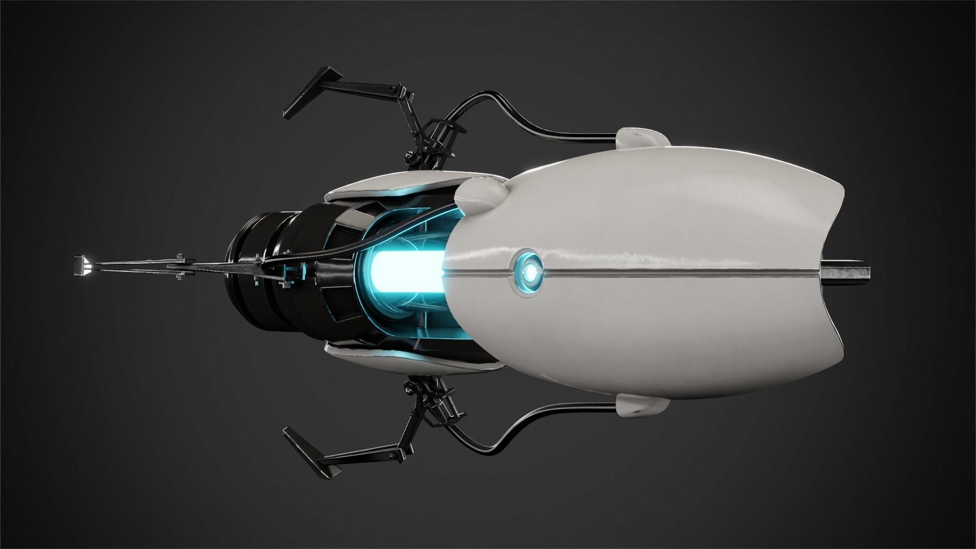 Handheld Portal Gun Device for Cosplay 3D print model_9