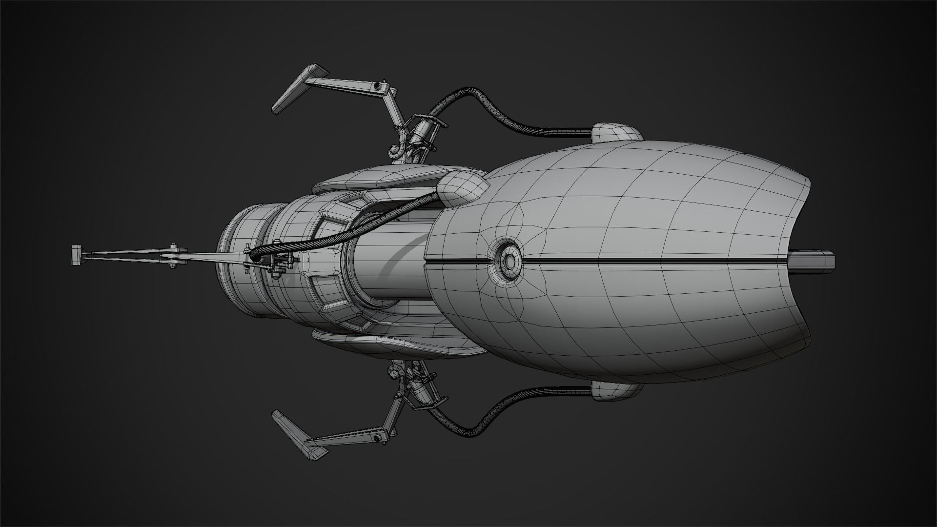 Handheld Portal Gun Device for Cosplay 3D print model_17