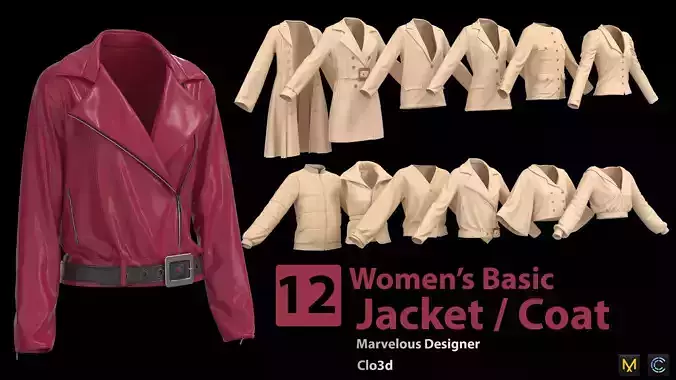 12 Women Basic Jacket and Coat