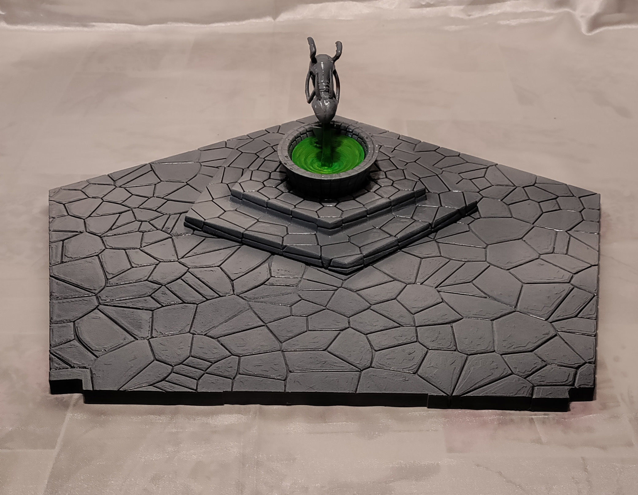 Square and Fountain - Halloween Town Project 3D Print Model 3D print model_11