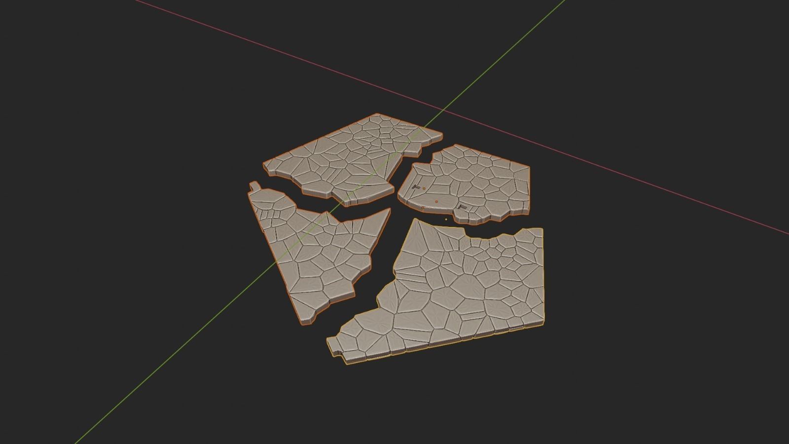 Square and Fountain - Halloween Town Project 3D Print Model 3D print model_4