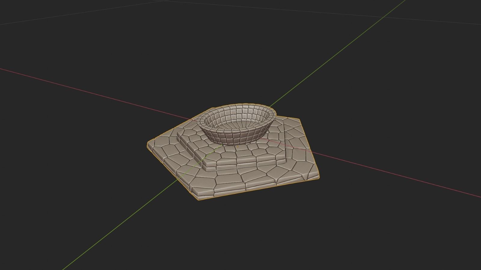 Square and Fountain - Halloween Town Project 3D Print Model 3D print model_5