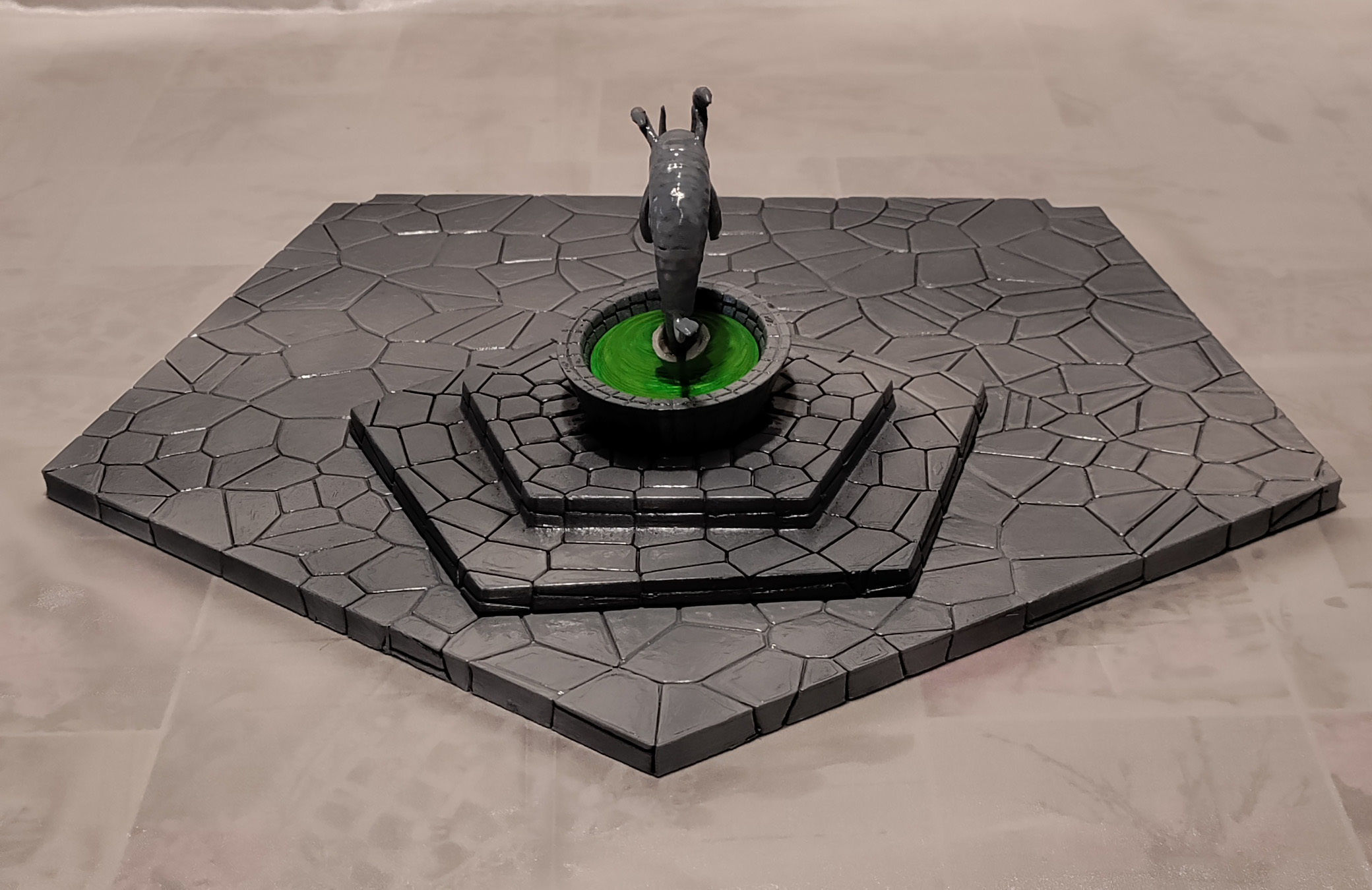 Square and Fountain - Halloween Town Project 3D Print Model 3D print model_9