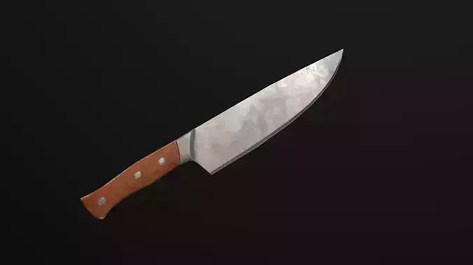 Knife kitchen Low-poly