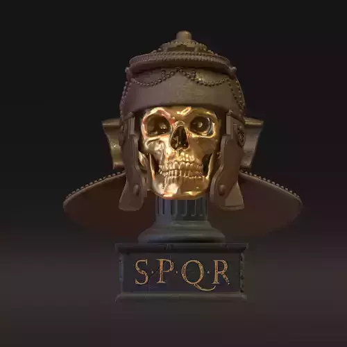 Ancient Roman Helmet Skull Home Decor  3D print model