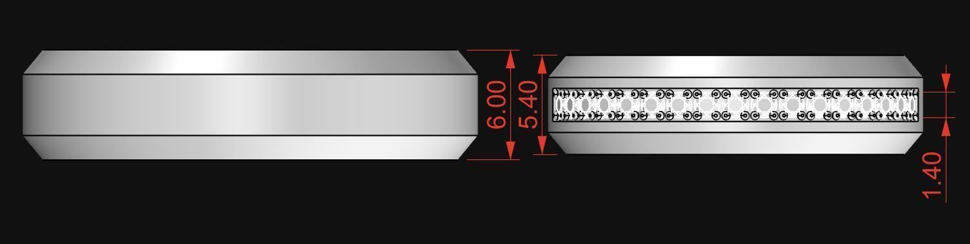 Wedding Rings For Man and Woman 3D print model_8