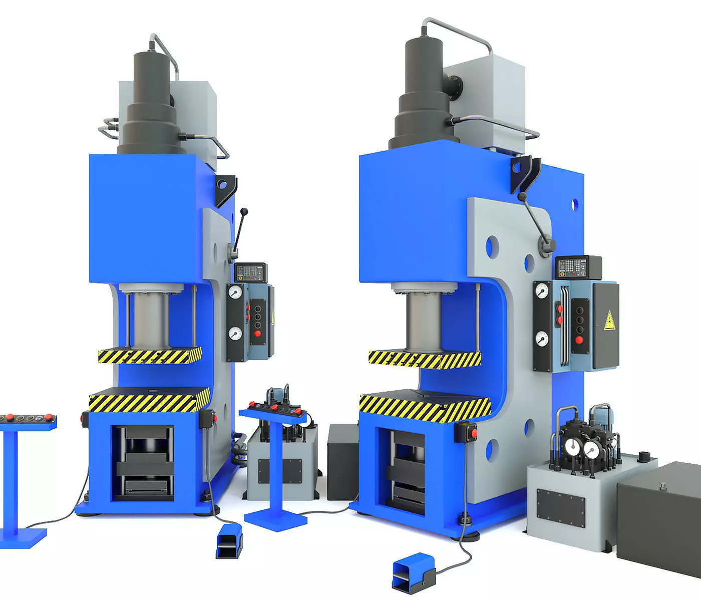 Industrial machine tool hydraulic press PYE250A 3D model