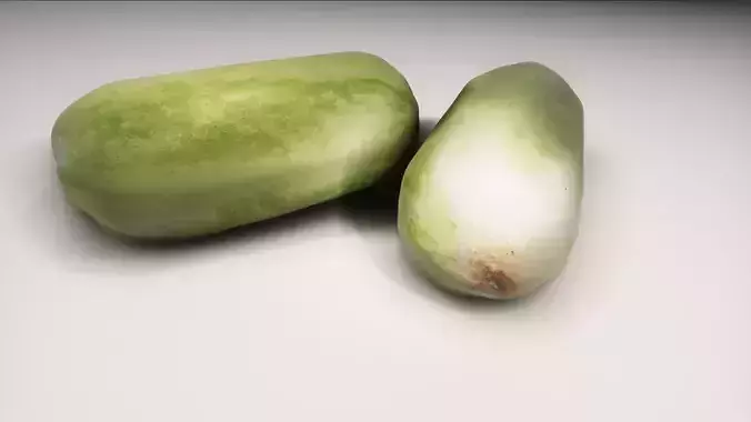 Cucumber Hyperealistic - Cetriolo Hyperealistico 3D model