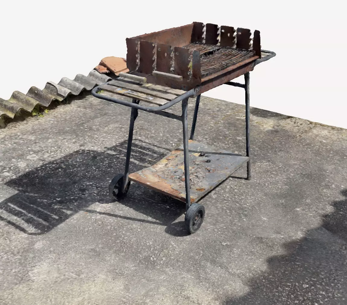 Barbecue in the yard 3D print model_0