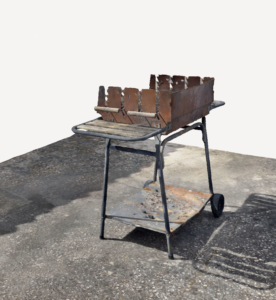 Barbecue in the yard 3D print model_8