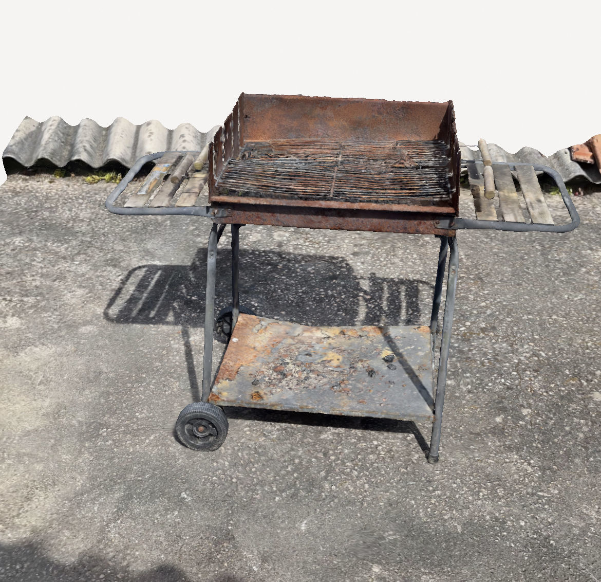 Barbecue in the yard 3D print model_5