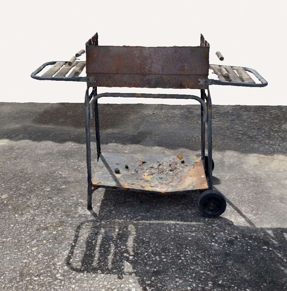 Barbecue in the yard 3D print model_12
