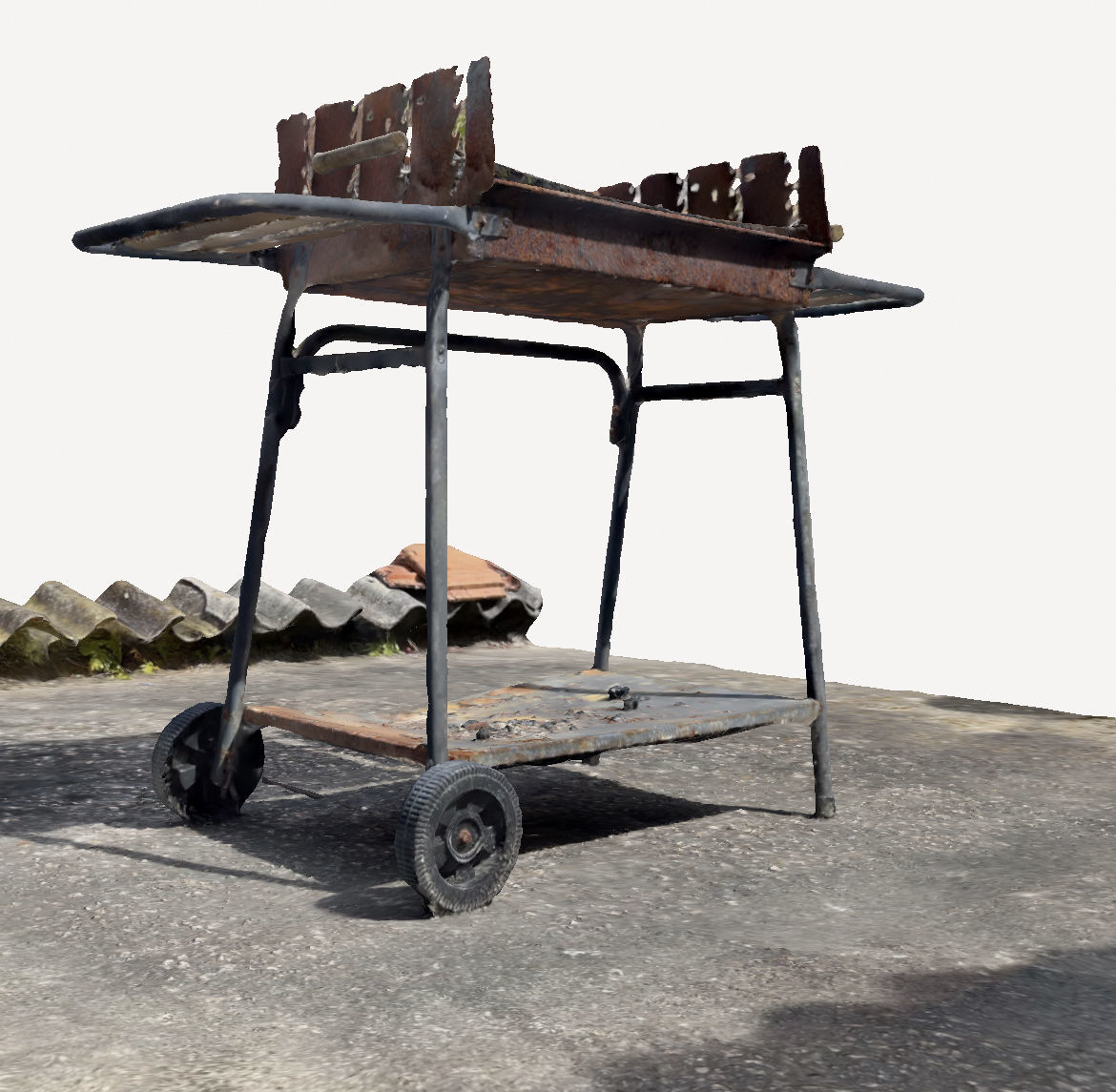 Barbecue in the yard 3D print model_1