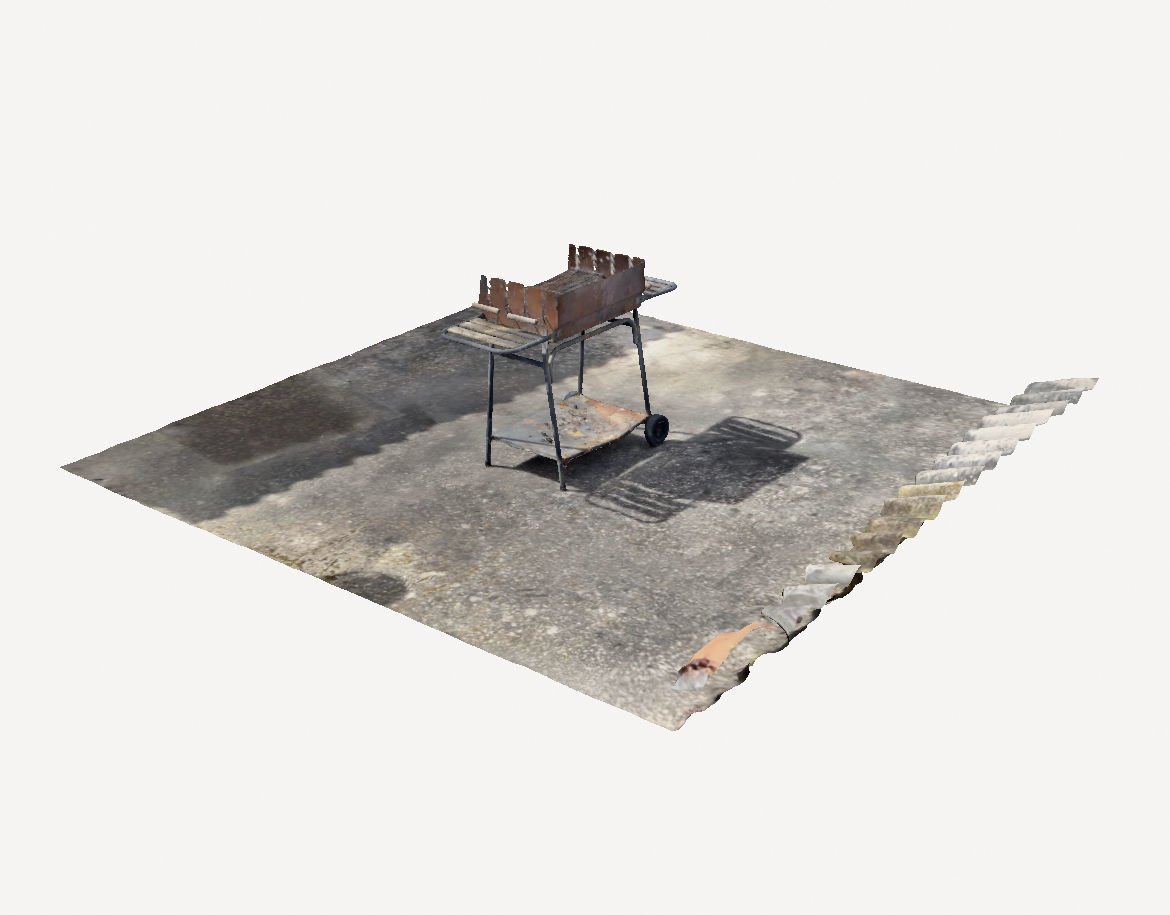 Barbecue in the yard 3D print model_6