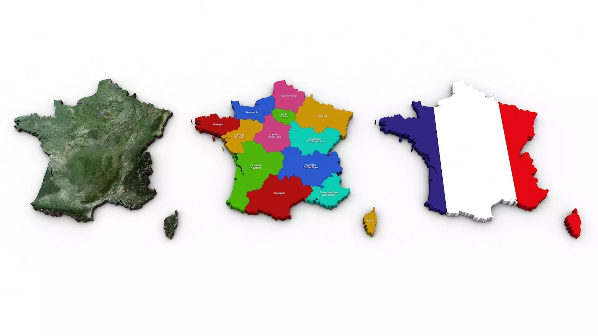 France map pack 3D model_0