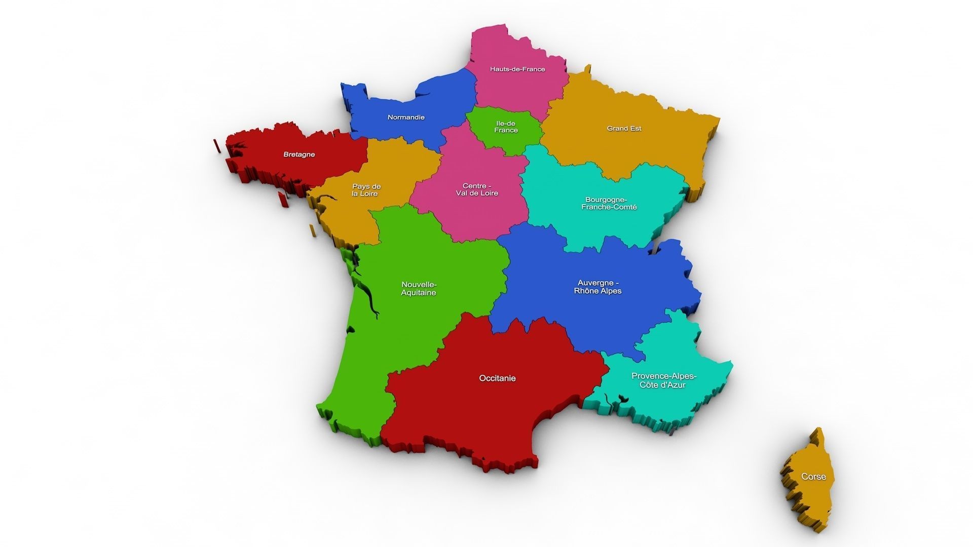 France map pack 3D model_2