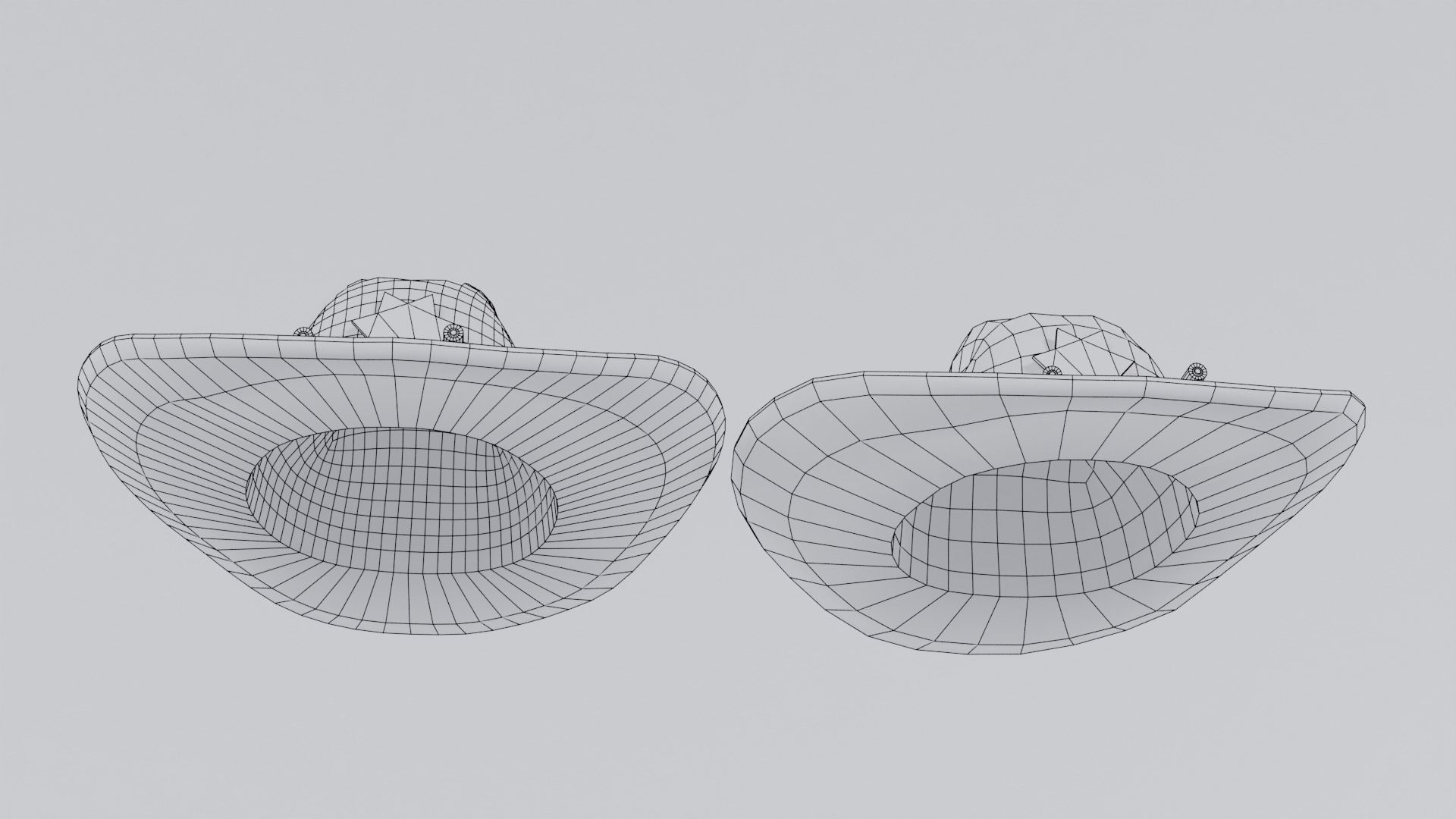 Sheriff Hat with Star PBR Low-poly 3D model_31