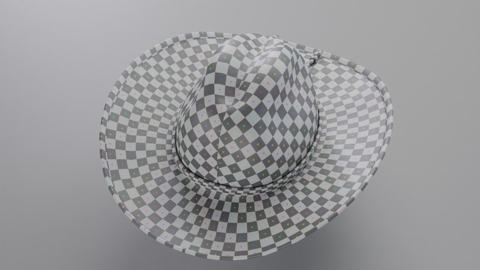 Sheriff Hat with Star PBR Low-poly 3D model_24