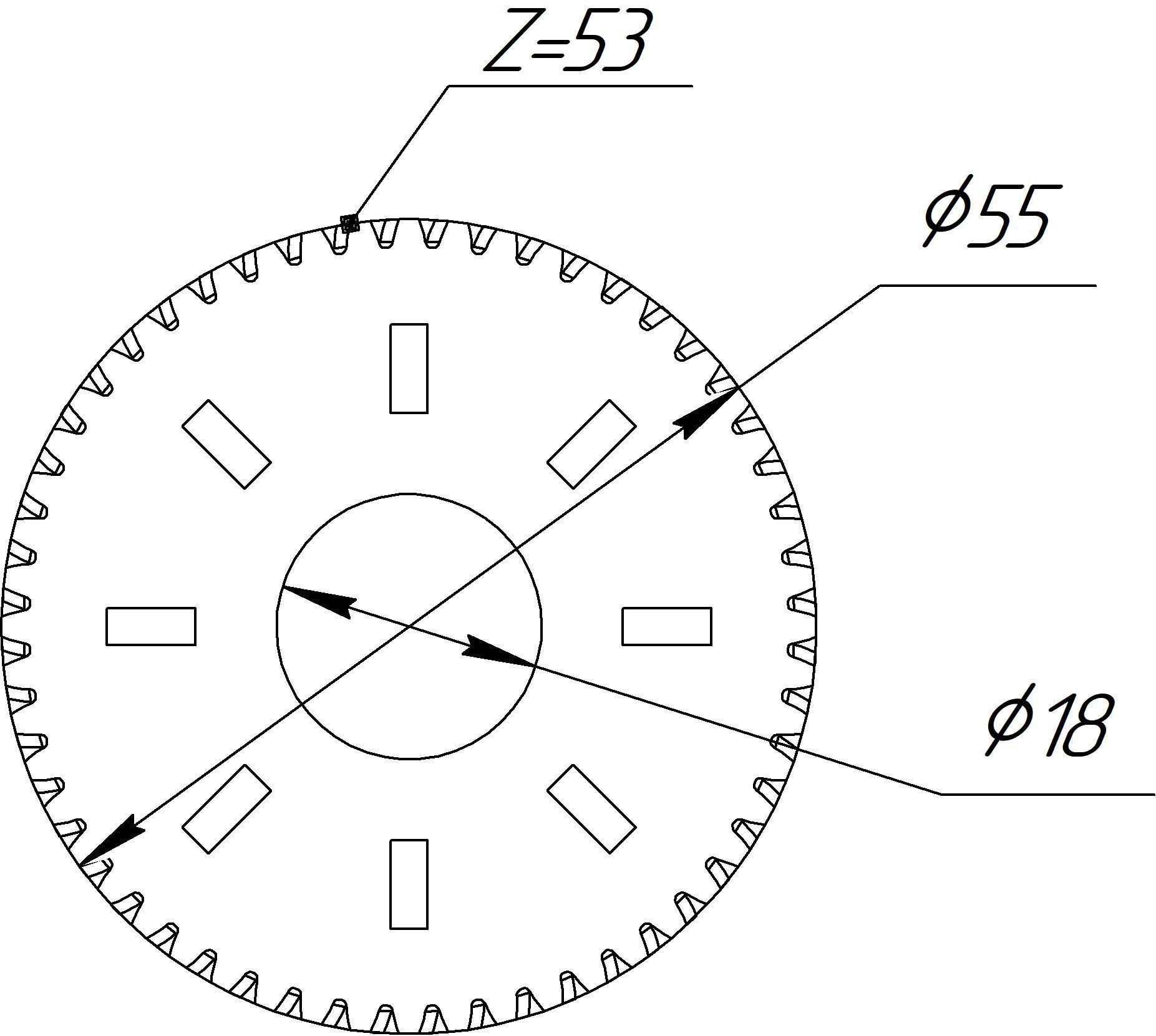 HyundaiAccord Wiper gear 3D print model_1