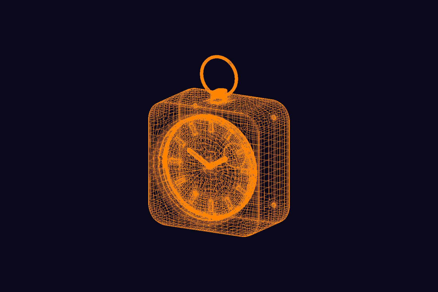 Small Clock 3D model_7