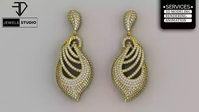 Diamond earrings