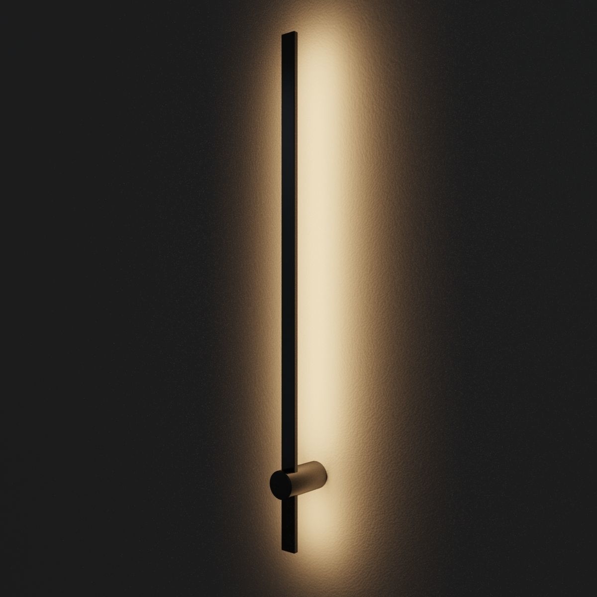 Sconce black metal Low-poly 3D model_4