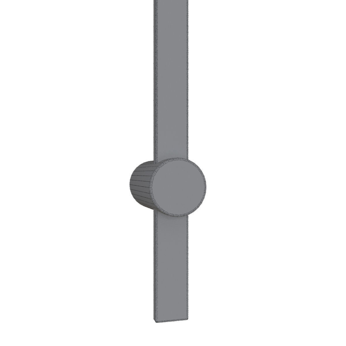 Sconce black metal Low-poly 3D model_10