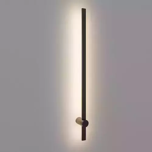 Sconce black metal Low-poly 3D model