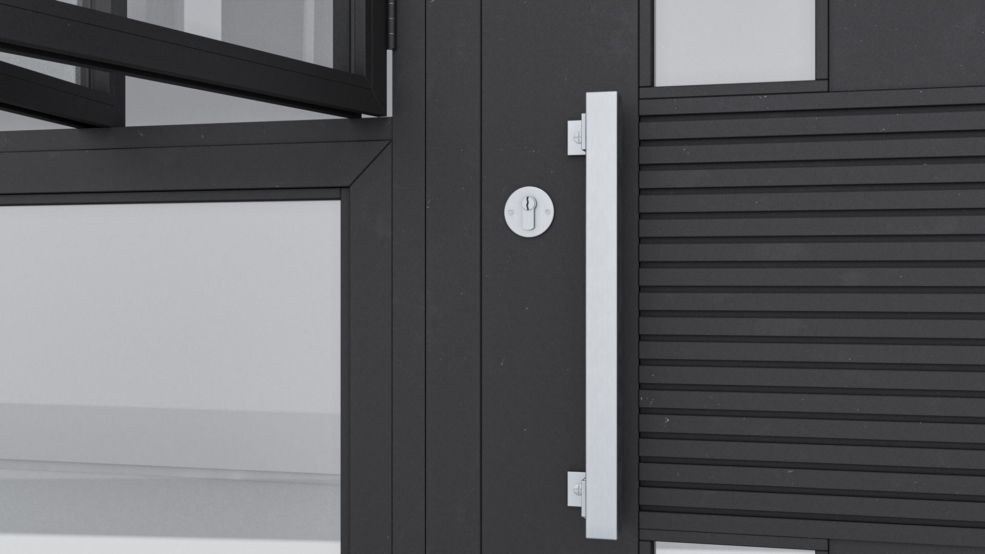 Aluminium door 260 3D model_4