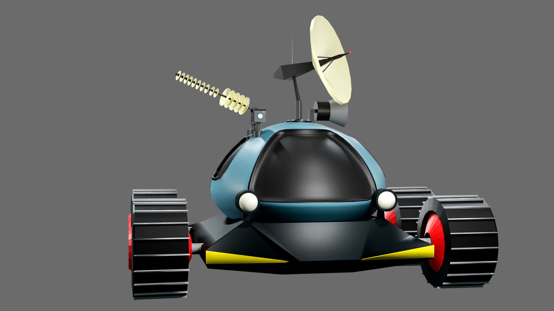 3D model low poly moon rover VR / AR / low-poly | CGTrader