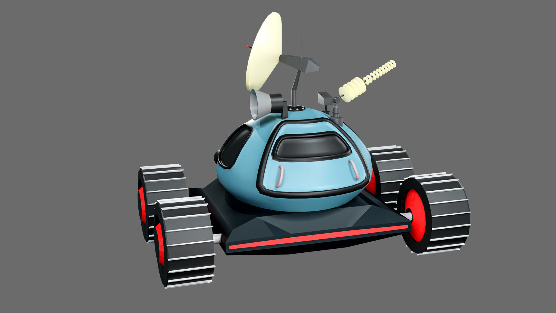 3D model low poly moon rover VR / AR / low-poly | CGTrader