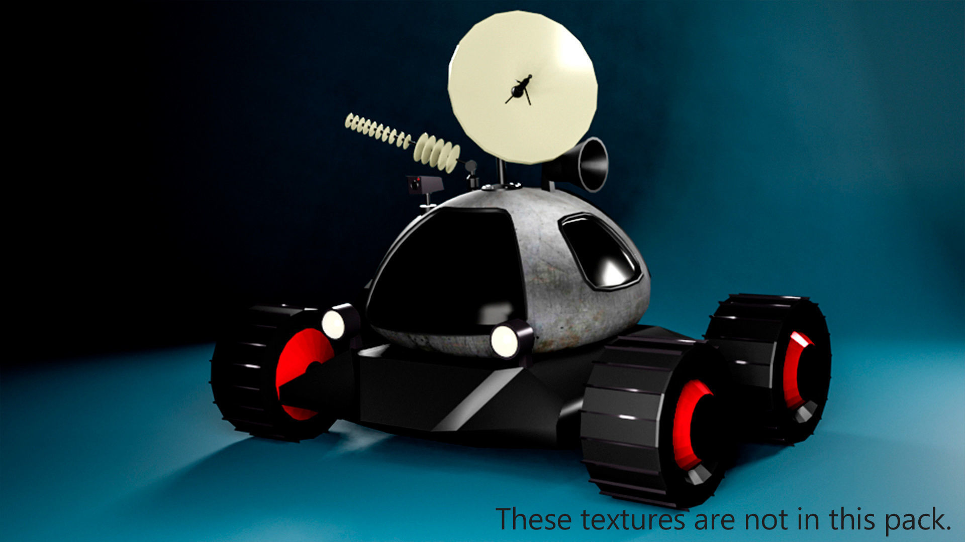 3D model low poly moon rover VR / AR / low-poly | CGTrader