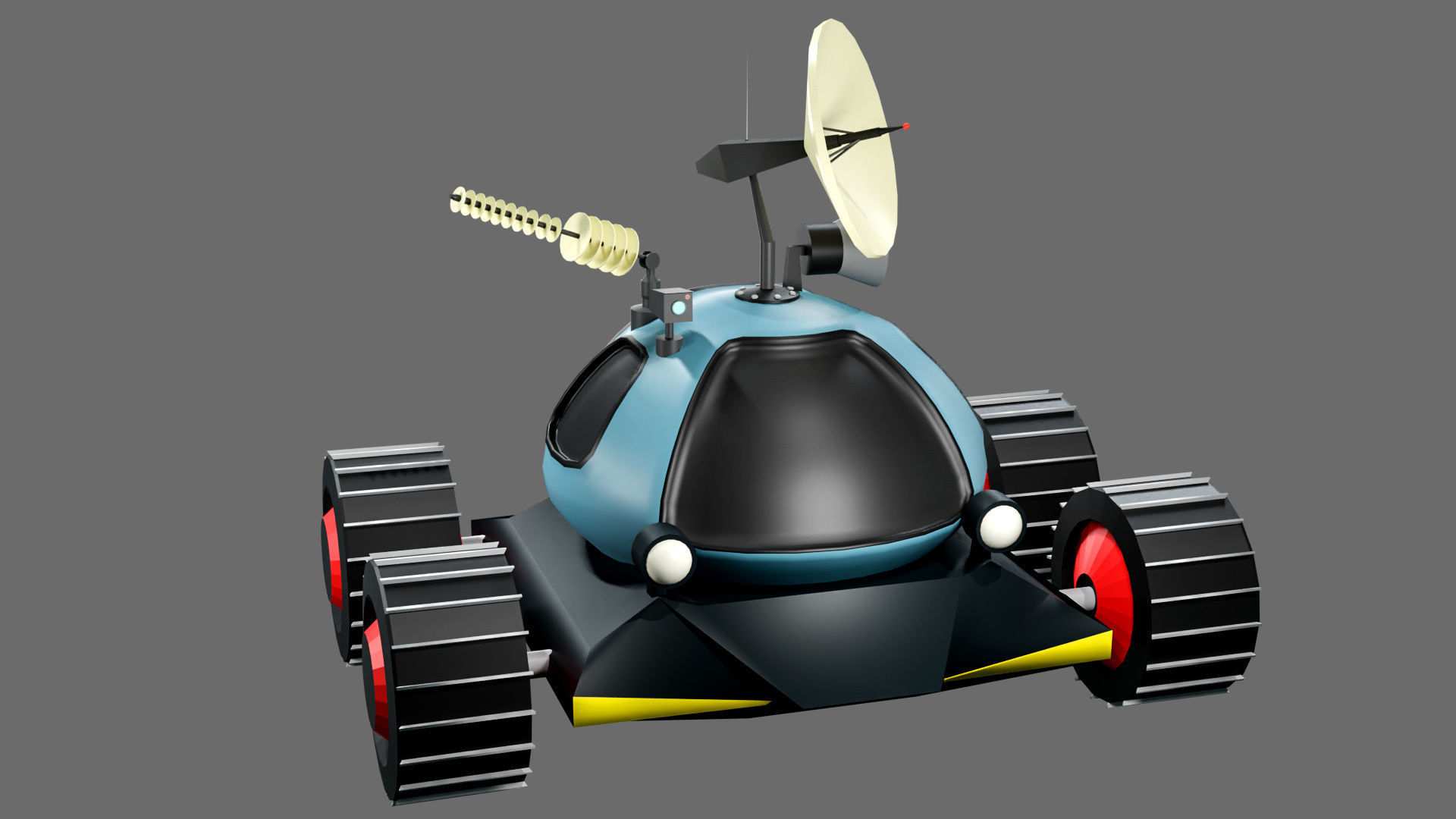 3D model low poly moon rover VR / AR / low-poly | CGTrader