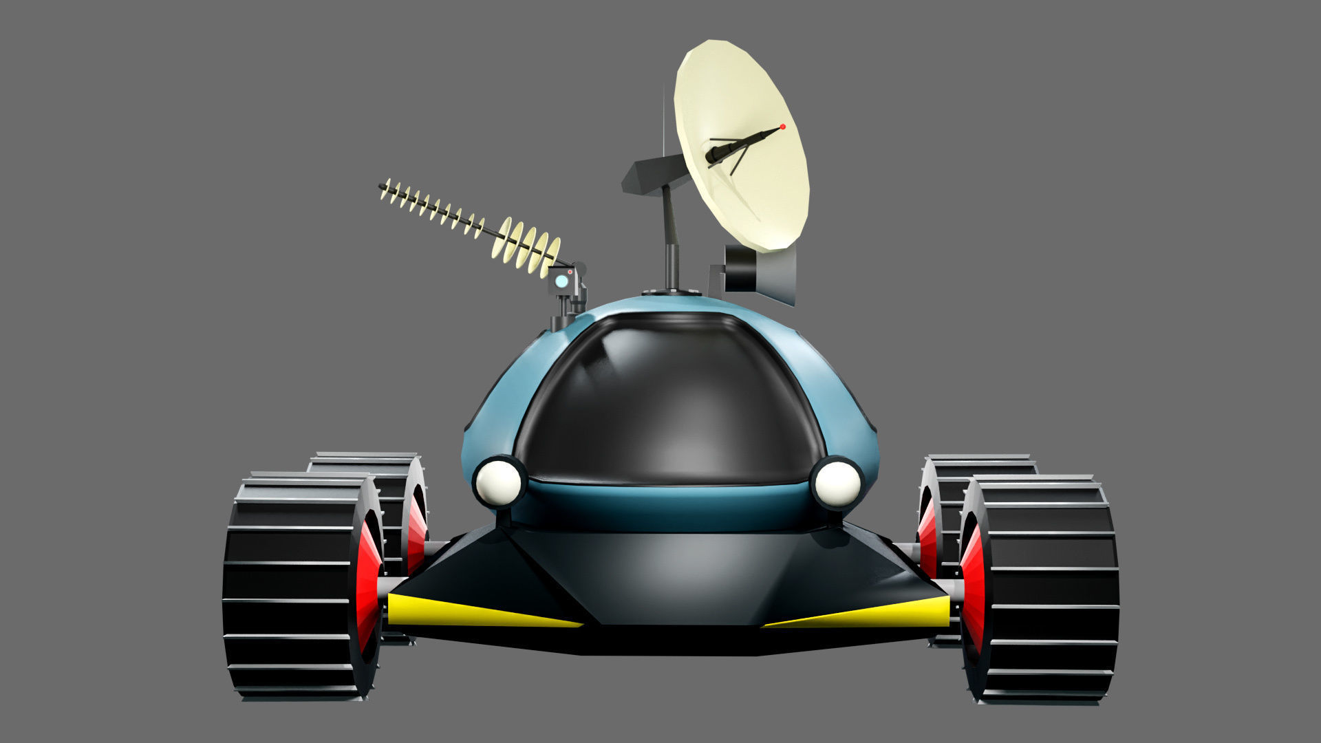 3D model low poly moon rover VR / AR / low-poly | CGTrader