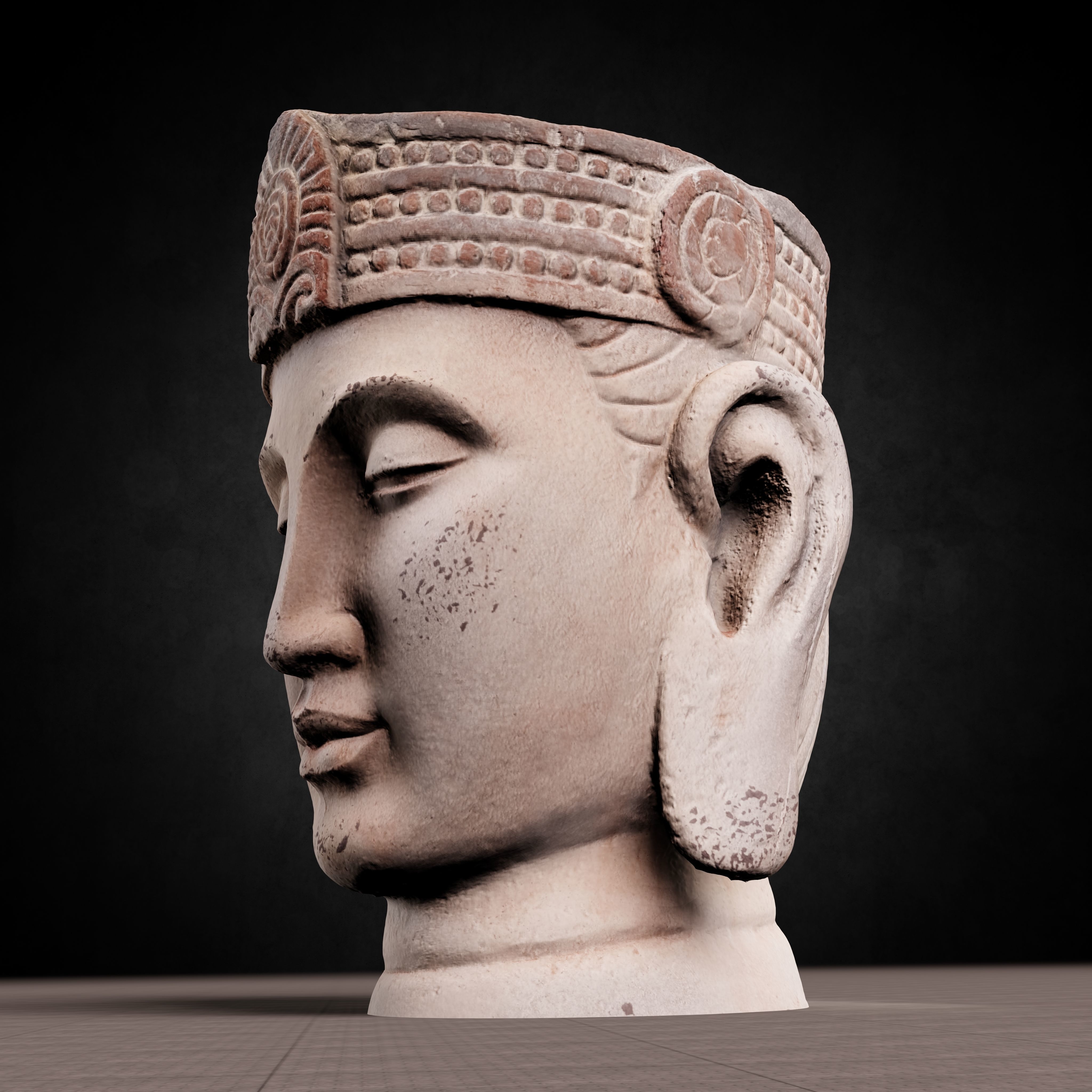 Buddha Photorealistic PBR Low-poly 3D model_22