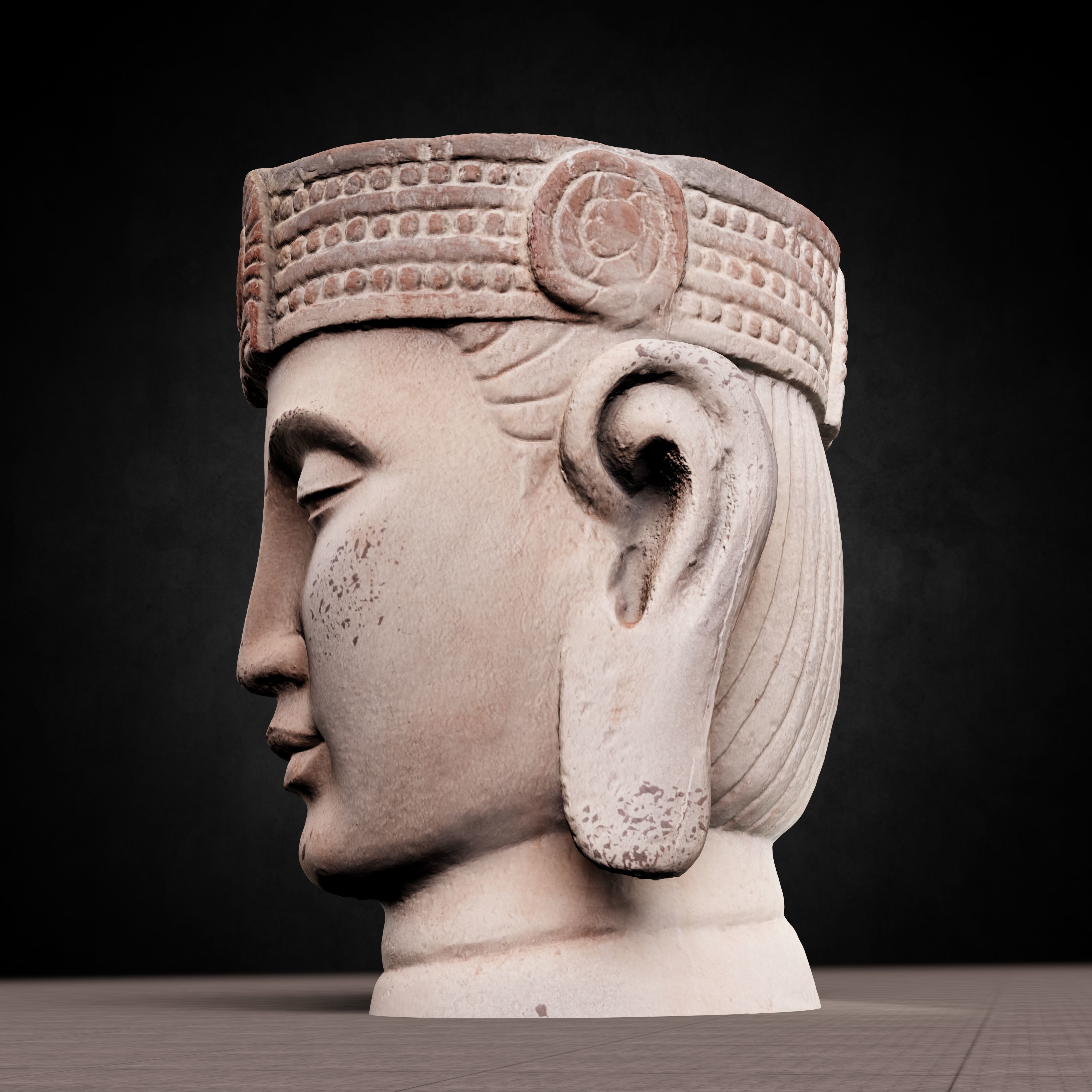 Buddha Photorealistic PBR Low-poly 3D model_25