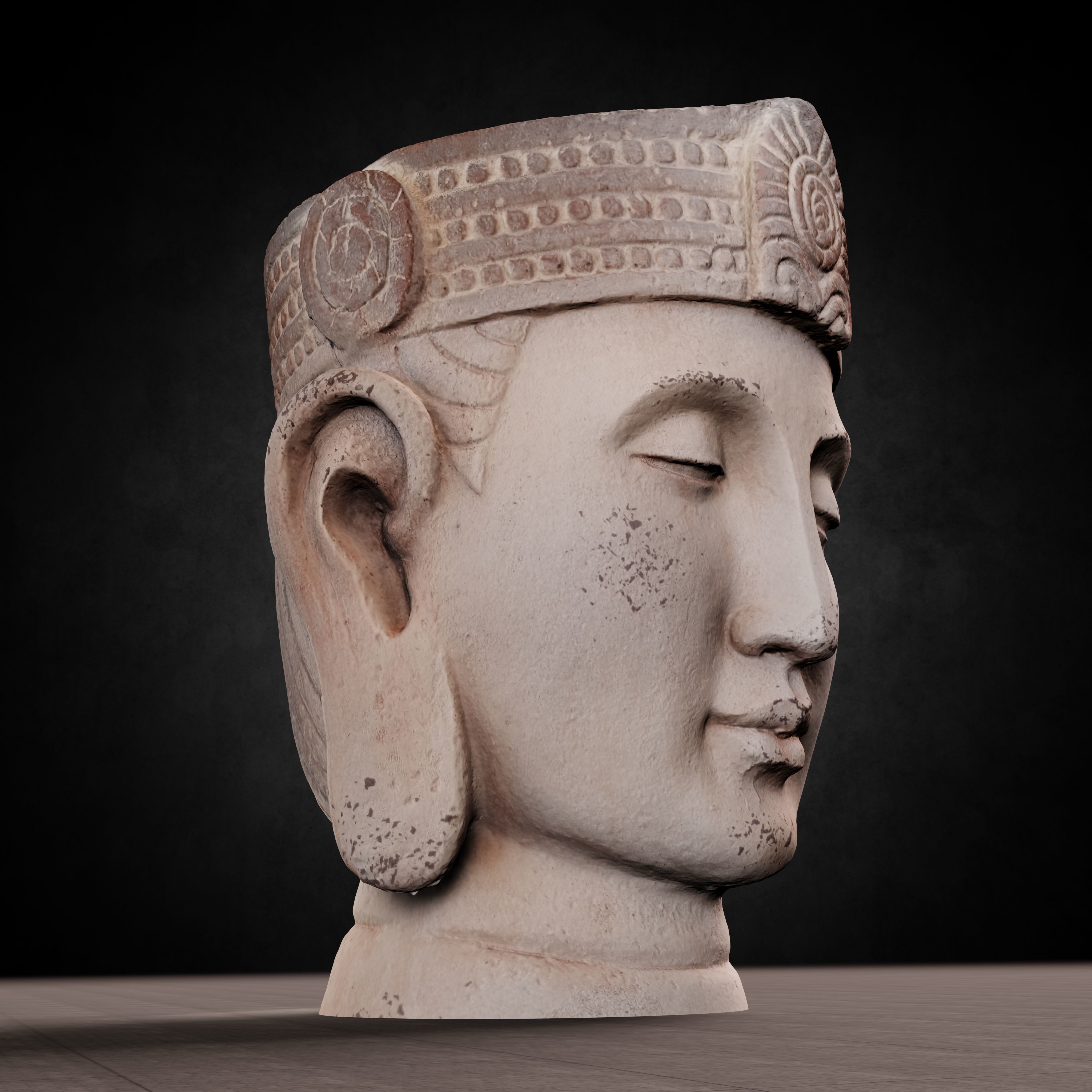 Buddha Photorealistic PBR Low-poly 3D model_53