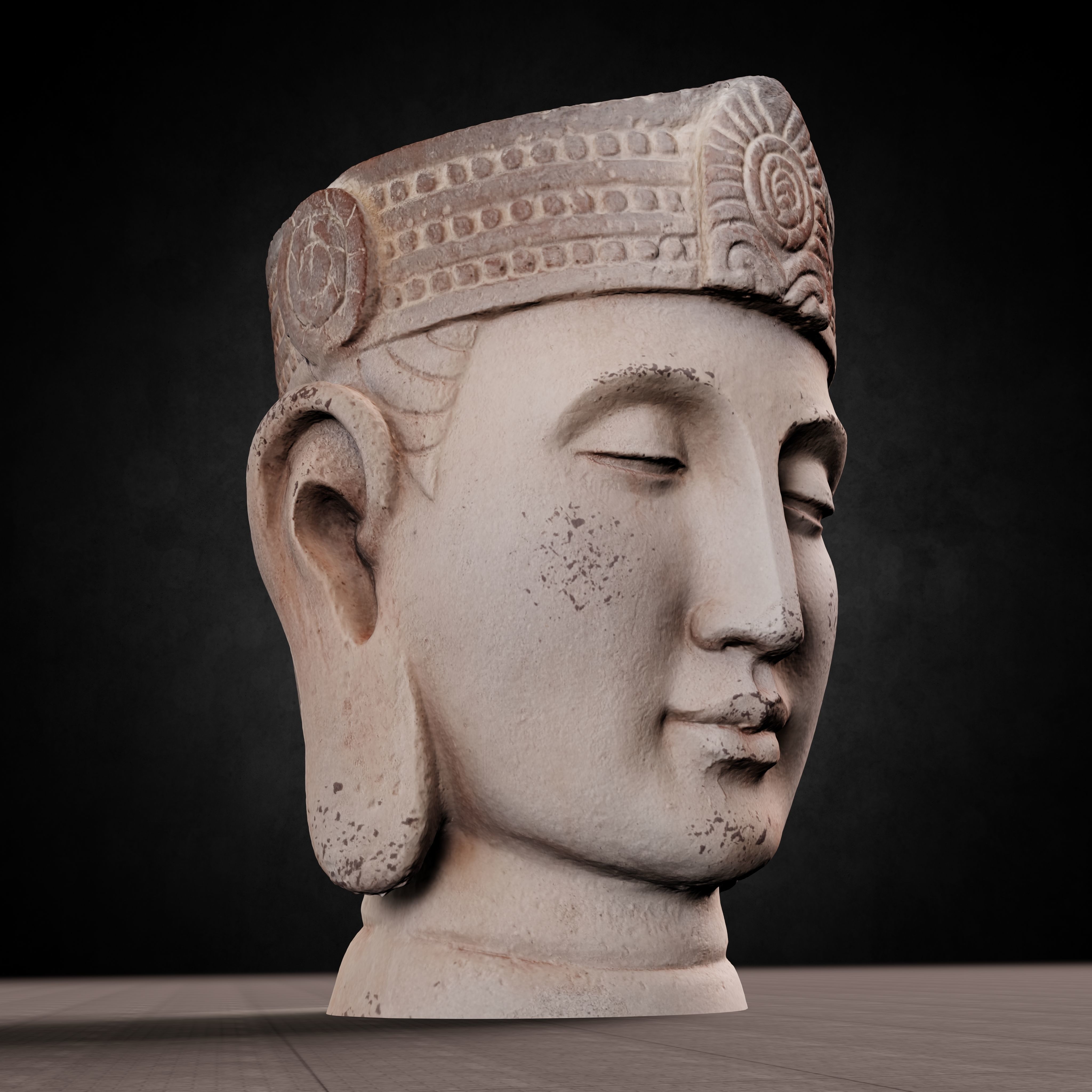Buddha Photorealistic PBR Low-poly 3D model_55
