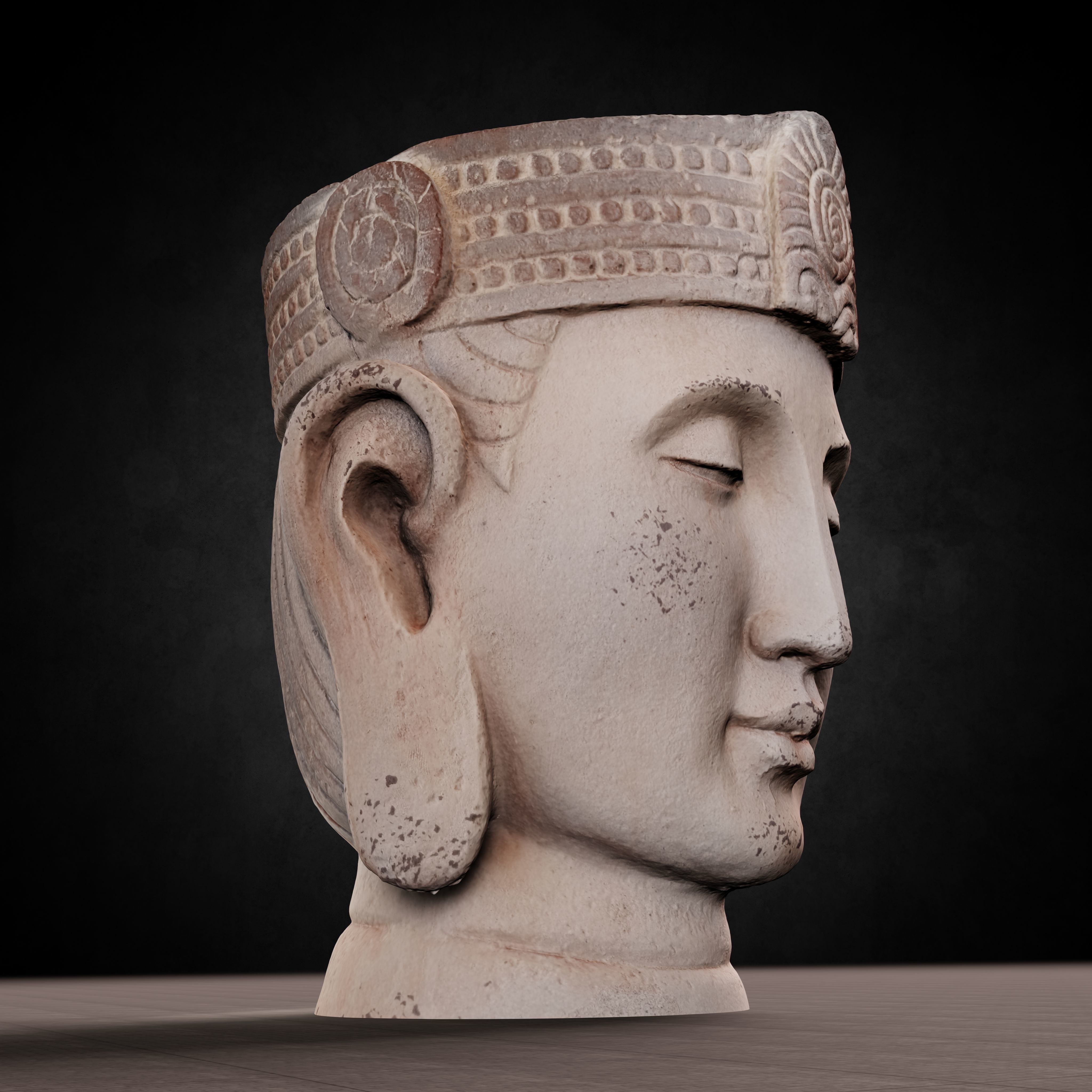 Buddha Photorealistic PBR Low-poly 3D model_52