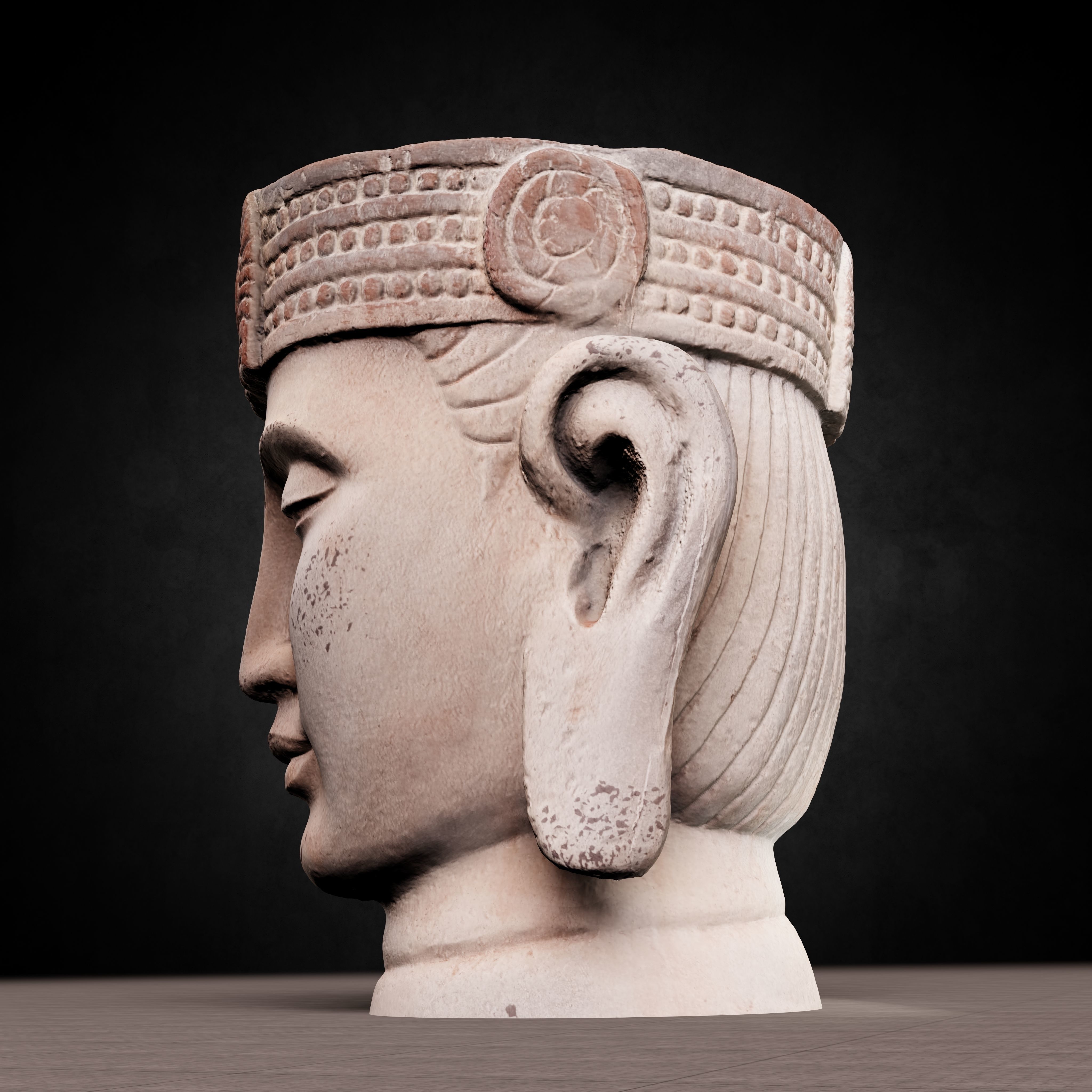 Buddha Photorealistic PBR Low-poly 3D model_26