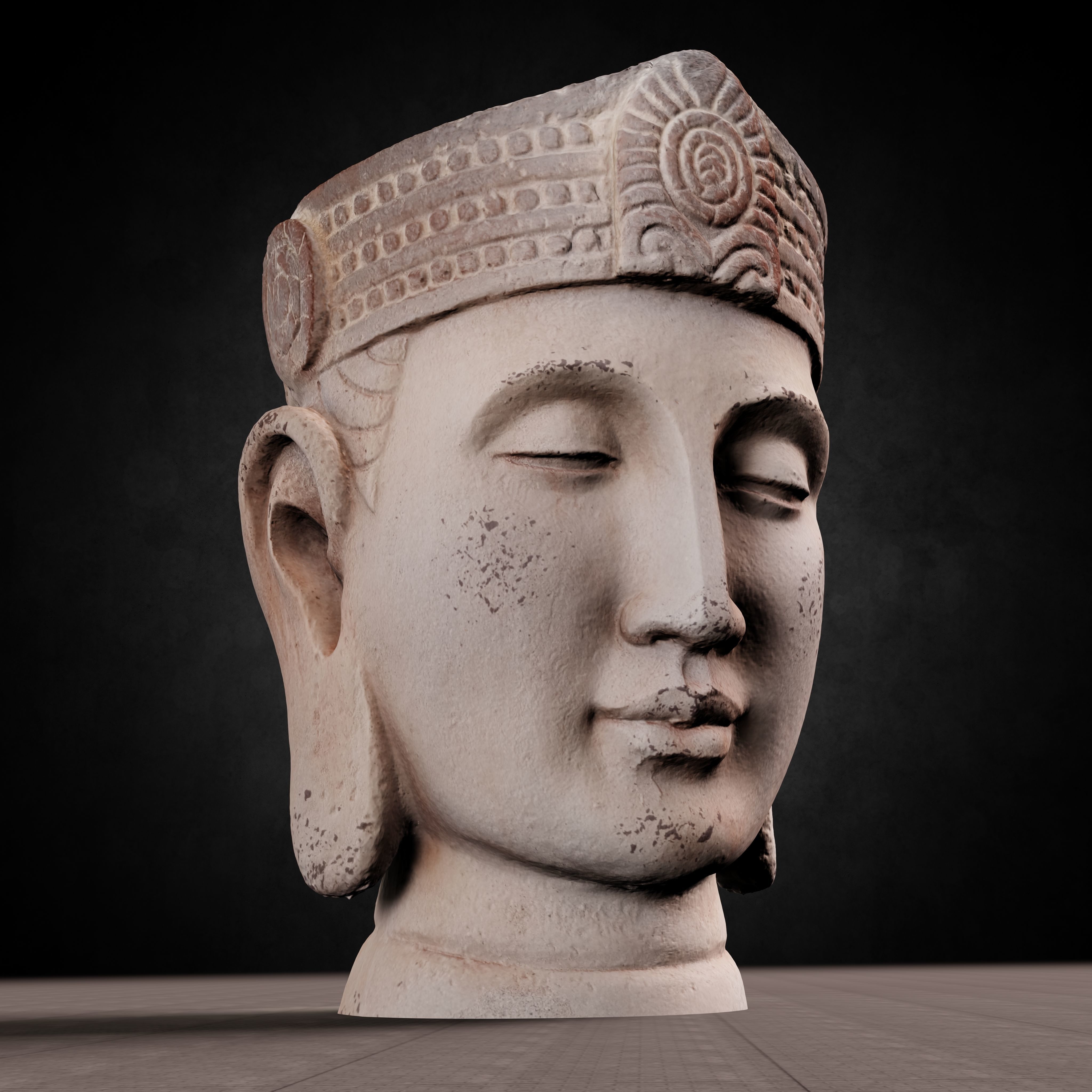 Buddha Photorealistic PBR Low-poly 3D model_59