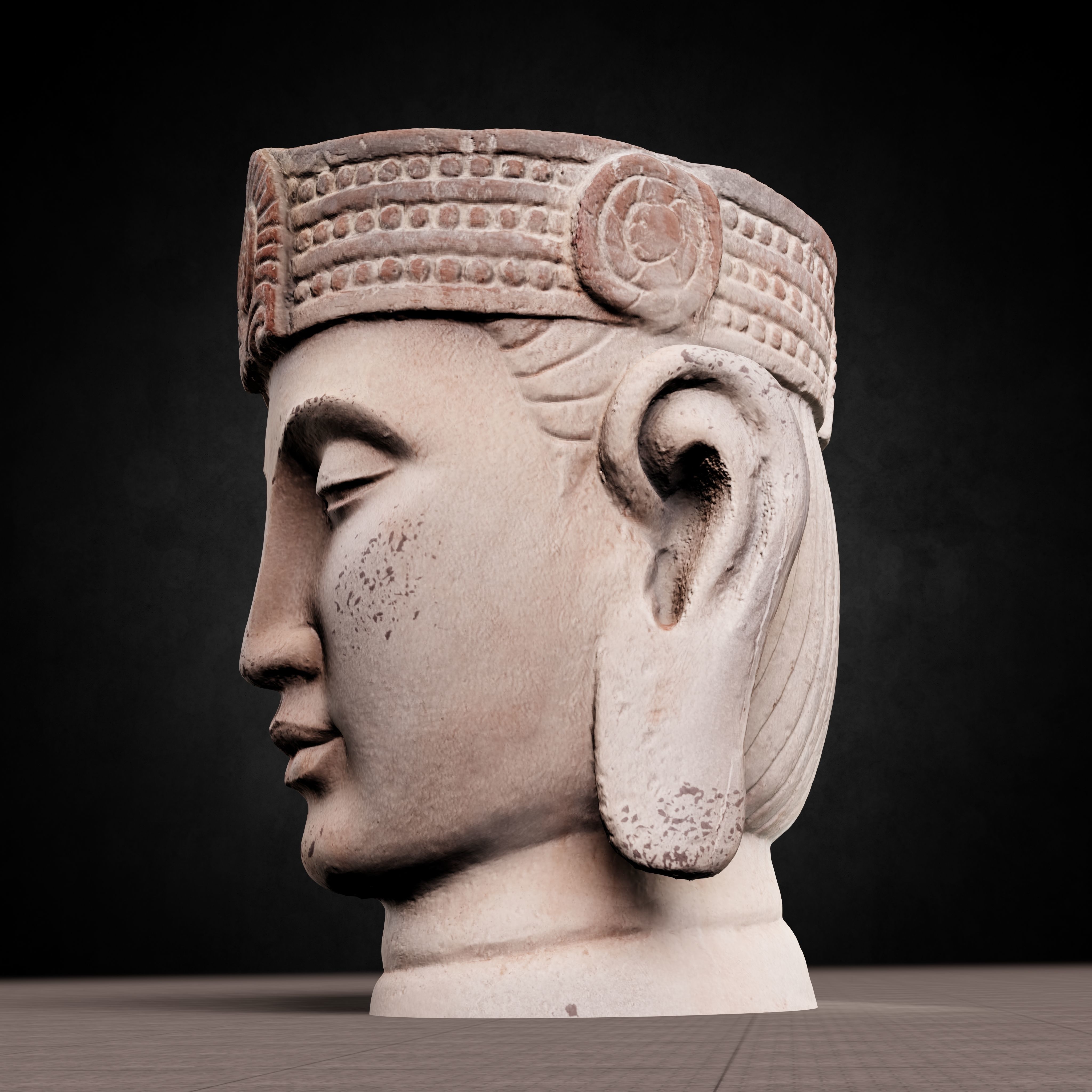 Buddha Photorealistic PBR Low-poly 3D model_24